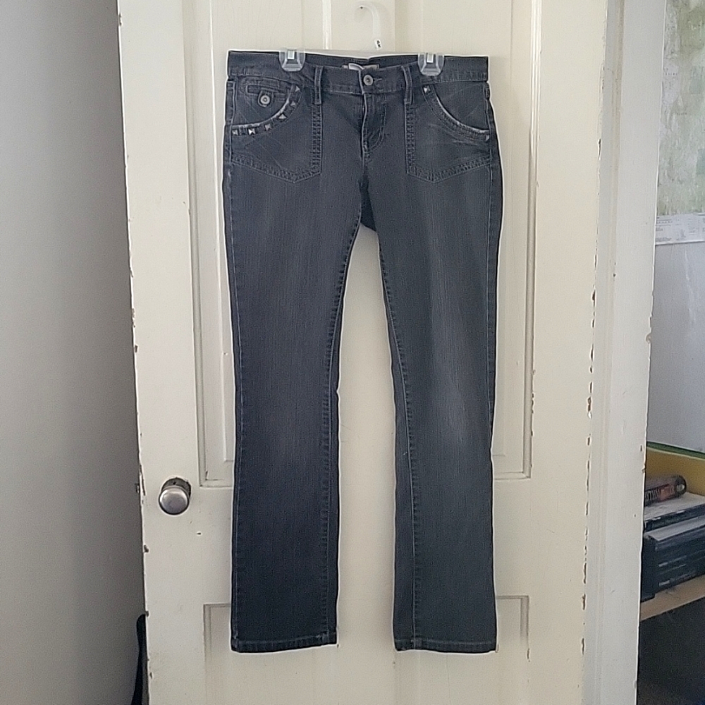 Lucky Brand Low Rise Slim Fit Jeans with Stud Details